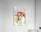 Vintage calendar 1897 by Edward Penfield Acrylic Print