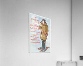 On Snow Shoes to The Barren Grounds by Casper W. Whitney 1896 by Edward Penfield Acrylic Print