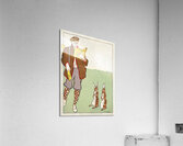 Man reading a book with Hares 1895 by Edward Penfield Acrylic Print