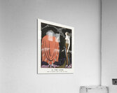 La voie lact&eacutee: Robe et manteau pour le soir de Worth 1921 fashion illustration  by George Barbier.  Acrylic Print