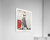 Fum&eacutee: Robe du soir de Beer 1921 fashion illustration  by George Barbier.  Acrylic Print