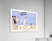 Au Lido Plate no.14 1920 fashion illustration by George Barbier. Acrylic Print