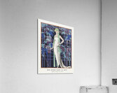 Des robes dans la nuit: Robe du soir de Worth 1921 fashion illustration  by George Barbier.  Acrylic Print