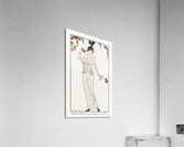 Costumes Parisiens no. 8: Tailleur de Satin gris de perle. Chapeau de paille noir from Journal des Dames et des Modes 1912 fashion illustration  by George Barbier.  Acrylic Print