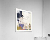 Seated woman and cherub 1929 fashion illustration by George Barbier. Acrylic Print