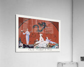 Chez la Marchande de Pavots 1920 fashion illustration  by George Barbier. Acrylic Print