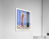 La chambre bleue darth&eacutenice / Robe du soir de Beer from Gazette du Bon Ton. Art &ndash Modes & Frivolit&eacutes: Evening Attire No. 1 1923 fashion illustration  by George Barbier.  Acrylic Print