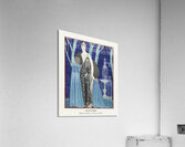 Alcyone / Robe et manteau du soir de Worth 1923 fashion illustration  by George Barbier.  Acrylic Print