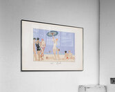 Au Lido Plate no. 14 1920 fashion illustration  by George Barbier. Acrylic Print