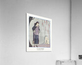 Le Belv&eacuted&egravere 1924 fashion illustration  by George Barbier.  Acrylic Print