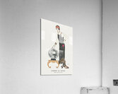 LEmpire du monde: Robe du soir de Worth from Gazette du Bon Ton. Art- Modes & Frivolit&eacutes No. 6 1924 fashion illustration  by George Barbier.  Acrylic Print