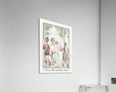 Come on my good friend! 1923 fashion illustration  by George Barbier.  Acrylic Print