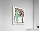 La premiere imprudence: Robe du soir de Beer 1921 fashion illustration  by George Barbier.  Acrylic Print