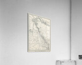 Chart of the Great Barrier Reef Area from The Great Barrier Reef of Australia 1893 by William Saville-Kent 1845-1908.  Acrylic Print