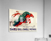The Quick-starting pair Shell oil and Shell petrol 1930 by Jean dYlen Poster Acrylic Print
