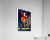 Entérites rhumatismes guéris à Plombières les Bains Vosges 1931 by Jean dYlen Poster Acrylic Print