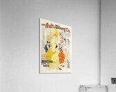Ault and Wiborg Ad. 042 1890-1913 Poster by Jules Chéret Acrylic Print