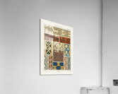 Middle-Ages pattern. 1888 edition Lornement Polychrome by Albert Racine 1825–1893. Acrylic Print