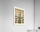 Japan pattern. 1888 edition Lornement Polychrome by Albert Racine 1825–1893. Acrylic Print