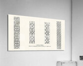 Antique illustration. 1888 edition Lornement Polychrome by Albert Racine 1825–1893. Acrylic Print