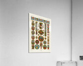 Renaissance pattern. 1888 edition Lornement Polychrome by Albert Racine 1825–1893. Acrylic Print