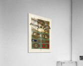 18th Century pattern. 1888 edition Lornement Polychrome by Albert Racine 1825–1893. Acrylic Print