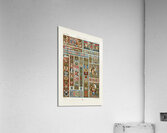 Renaissance pattern. 1888 edition Lornement Polychrome by Albert Racine 1825–1893. Acrylic Print