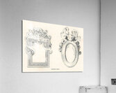 Antique Chinese illustration. 1888 edition Lornement Polychrome by Albert Racine 1825–1893. Acrylic Print