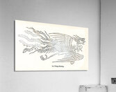 Antique Chinese illustrations. 1888 edition Lornement Polychrome by Albert Racine 1825–1893. Acrylic Print