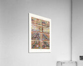 18th Century pattern. 1888 edition Lornement Polychrome by Albert Racine 1825–1893. Acrylic Print