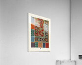 Persian pattern. 1888 edition Lornement Polychrome by Albert Racine 1825–1893. Acrylic Print