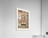 18th Century pattern. 1888 edition Lornement Polychrome by Albert Racine 1825–1893. Acrylic Print