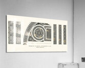 Patterns. 1888 edition Lornement Polychrome by Albert Racine 1825–1893. Acrylic Print