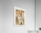 Egyptian pattern Lornement Polychrome 1888 by Albert Racinet 1825-1893. 1888 edition. Acrylic Print