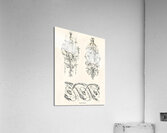 Antique illustrations. 1888 edition Lornement Polychrome by Albert Racine 1825–1893. Acrylic Print