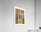 Middle-Ages pattern. 1888 edition Lornement Polychrome by Albert Racine 1825–1893. Acrylic Print