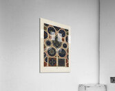Arabian pattern. 1888 edition Lornement Polychrome by Albert Racine 1825–1893. Acrylic Print