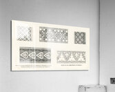 12nd-century designs. 1888 edition Lornement Polychrome by Albert Racine 1825–1893. Acrylic Print