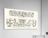 Renaissance ornamental designs. 1888 edition Lornement Polychrome by Albert Racine 1825–1893. Acrylic Print