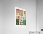 18th Century pattern. 1888 edition Lornement Polychrome by Albert Racine 1825–1893. Acrylic Print