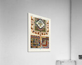 Byzantine pattern. 1888 edition Lornement Polychrome by Albert Racine 1825–1893. Acrylic Print