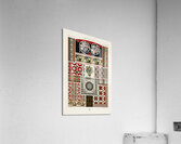 Middle-Ages pattern. 1888 edition Lornement Polychrome by Albert Racine 1825–1893. Acrylic Print