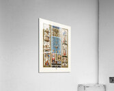 Renaissance pattern. 1888 edition Lornement Polychrome by Albert Racine 1825–1893. Acrylic Print