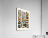 Renaissance pattern. 1888 edition Lornement Polychrome by Albert Racine 1825–1893. Acrylic Print