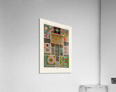 Byzantine pattern. 1888 edition Lornement Polychrome by Albert Racine 1825–1893. Acrylic Print