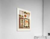 Middle-Ages pattern. 1888 edition Lornement Polychrome by Albert Racine 1825–1893. Acrylic Print