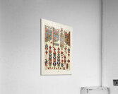 Armenian pattern. 1888 edition Lornement Polychrome by Albert Racine 1825–1893. Acrylic Print