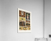 Greek pattern. 1888 edition Lornement Polychrome by Albert Racine 1825–1893. Impression acrylique