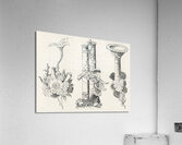 Chinese decorative elements. 1888 edition Lornement Polychrome by Albert Racine 1825–1893. Acrylic Print