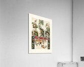 Chinese pattern. 1888 edition Lornement Polychrome by Albert Racine 1825–1893. Acrylic Print